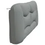 Padded headboard light gray fabric 200 cm by , Headboards and footboards - Ref: Foro24-374616, Price: 100,19 €, Discount: %