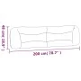 Padded headboard light gray fabric 200 cm by , Headboards and footboards - Ref: Foro24-374616, Price: 100,19 €, Discount: %
