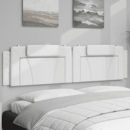 Weißes gepolstertes Bettkopfteil aus Kunstleder, 200 cm von , Kopf- und Fußteile - Ref: Foro24-374815, Preis: 68,87 €, Rabatt: %