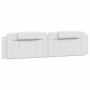 White synthetic leather padded bed headboard 200 cm by , Headboards and footboards - Ref: Foro24-374815, Price: 68,87 €, Disc...