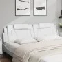 Cabecero de cama acolchado cuero sintético blanco 200 cm de , Cabeceros y pies de cama - Ref: Foro24-374815, Precio: 68,27 €,...