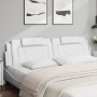 Weißes gepolstertes Bettkopfteil aus Kunstleder, 200 cm von , Kopf- und Fußteile - Ref: Foro24-374815, Preis: 68,87 €, Rabatt: %