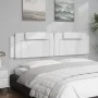 White synthetic leather padded bed headboard 200 cm by , Headboards and footboards - Ref: Foro24-374815, Price: 68,27 €, Disc...