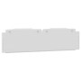 White synthetic leather padded bed headboard 200 cm by , Headboards and footboards - Ref: Foro24-374815, Price: 68,87 €, Disc...