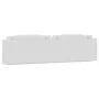 White synthetic leather padded bed headboard 200 cm by , Headboards and footboards - Ref: Foro24-374815, Price: 68,27 €, Disc...