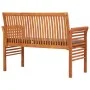 Banco de jardín 2 plazas con cojín madera maciza acacia 120 cm de vidaXL, Bancos de jardín - Ref: Foro24-45972, Precio: 180,8...