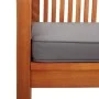 Banco de jardín 2 plazas con cojín madera maciza acacia 120 cm de vidaXL, Bancos de jardín - Ref: Foro24-45972, Precio: 180,8...