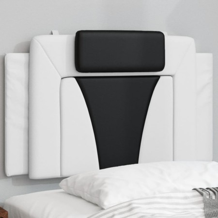 Schwarz-weißes gepolstertes Bettkopfteil aus Kunstleder, 80 cm von , Kopf- und Fußteile - Ref: Foro24-374766, Preis: 34,63 €,...