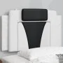 Schwarz-weißes gepolstertes Bettkopfteil aus Kunstleder, 80 cm von , Kopf- und Fußteile - Ref: Foro24-374766, Preis: 34,16 €,...