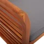 Banco de jardín 2 plazas con cojín madera maciza acacia 120 cm de vidaXL, Bancos de jardín - Ref: Foro24-45972, Precio: 180,8...