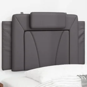 Cabecero de cama acolchado cuero sintético gris 90 cm de , Cabeceros y pies de cama - Ref: Foro24-374770, Precio: 39,85 €, De...
