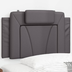 Gepolstertes Bettkopfteil aus grauem Kunstleder, 90 cm von , Kopf- und Fußteile - Ref: Foro24-374770, Preis: 40,58 €, Rabatt: %