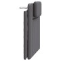 Cabecero de cama acolchado cuero sintético gris 90 cm de , Cabeceros y pies de cama - Ref: Foro24-374770, Precio: 35,07 €