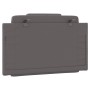 Cabecero de cama acolchado cuero sintético gris 90 cm de , Cabeceros y pies de cama - Ref: Foro24-374770, Precio: 35,07 €