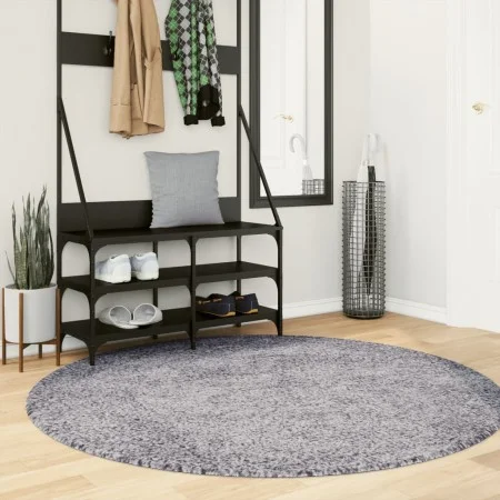 Moderner Langflor-Shaggy-Teppich PAMPLONA blau Ø 160 cm von , Teppiche - Ref: Foro24-375334, Preis: 50,20 €, Rabatt: %