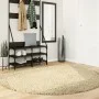 Alfombra peluda de pelo largo moderna PAMPLONA dorado Ø 200 cm de , Alfombras - Ref: Foro24-375357, Precio: 63,44 €, Descuent...