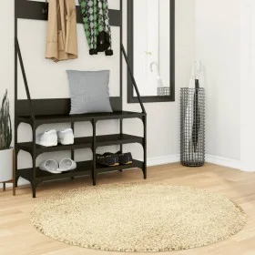 PAMPLONA modern long pile shaggy rug gold Ø 120 cm by , Rugs - Ref: Foro24-375355, Price: 29,26 €, Discount: %