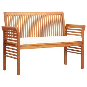 Garden bench 2 seats with solid acacia wood cushion 120 cm by vidaXL, garden benches - Ref: Foro24-45967, Price: 160,91 €, Di...