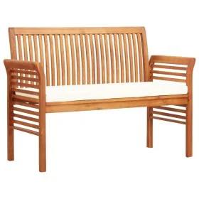 Garden bench 2 seats with solid acacia wood cushion 120 cm by vidaXL, garden benches - Ref: Foro24-45967, Price: 157,94 €, Di...