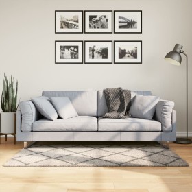 Moderner Langflorteppich PAMPLONA beige anthrazit 80x150 cm von , Teppiche - Ref: Foro24-375383, Preis: 28,14 €, Rabatt: %