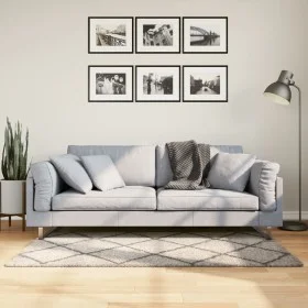 Moderner Langflorteppich PAMPLONA beige anthrazit 80x150 cm von , Teppiche - Ref: Foro24-375383, Preis: 27,77 €, Rabatt: %