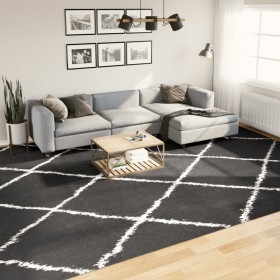 Modern long pile rug PAMPLONA in black and cream 300x400cm by , Rugs - Ref: Foro24-375418, Price: 188,02 €, Discount: %