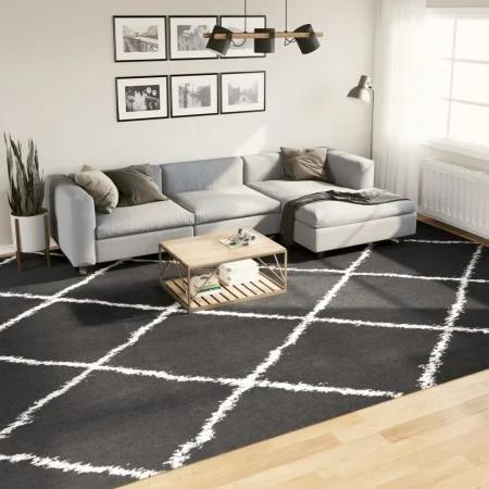 Moderner Langflorteppich PAMPLONA schwarz und creme 300x400cm von , Teppiche - Ref: Foro24-375418, Preis: 185,24 €, Rabatt: %