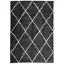 Modern long pile rug PAMPLONA in black and cream 160x230cm by , Rugs - Ref: Foro24-375413, Price: 61,61 €, Discount: %