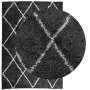 Modern long pile rug PAMPLONA in black and cream 160x230cm by , Rugs - Ref: Foro24-375413, Price: 61,61 €, Discount: %