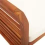 Banco de jardín 2 plazas con cojín madera maciza acacia 120 cm de vidaXL, Bancos de jardín - Ref: Foro24-45967, Precio: 157,7...