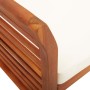 Garden bench 2 seats with solid acacia wood cushion 120 cm by vidaXL, garden benches - Ref: Foro24-45967, Price: 160,29 €, Di...
