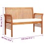 2-Sitzer Gartenbank mit Kissen massives Akazienholz 120 cm von vidaXL, Gartenbänke - Ref: Foro24-45967, Preis: 160,29 €, Raba...