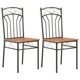 Dining chairs 2 units MDF brown by vidaXL, dining chairs - Ref: Foro24-281399, Price: 70,65 €, Discount: %