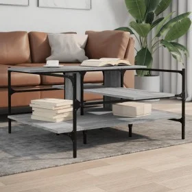Mesa de centro madera de ingeniería gris Sonoma 100x100x48,5 cm de , Mesas de centro - Ref: Foro24-842314, Precio: 79,74 €, D...