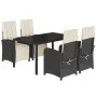 5-piece garden furniture set with black synthetic rattan cushions by , Garden sets - Ref: Foro24-3212452, Price: 707,06 €, Di...