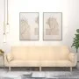 Two-seater sofa bed with two cream-colored fabric pillows by , Sofas - Ref: Foro24-375872, Price: 275,65 €, Discount: %