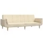 Two-seater sofa bed with two cream-colored fabric pillows by , Sofas - Ref: Foro24-375872, Price: 275,65 €, Discount: %