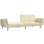 2-Sitzer-Schlafsofa mit zwei cremefarbenen Stoffkissen von , Sofas - Ref: Foro24-375872, Preis: 284,28 €, Rabatt: %