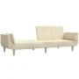 Two-seater sofa bed with two cream-colored fabric pillows by , Sofas - Ref: Foro24-375872, Price: 275,65 €, Discount: %