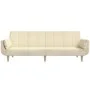 Two-seater sofa bed with two cream-colored fabric pillows by , Sofas - Ref: Foro24-375872, Price: 275,65 €, Discount: %