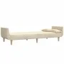 Two-seater sofa bed with two cream-colored fabric pillows by , Sofas - Ref: Foro24-375872, Price: 275,65 €, Discount: %