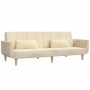 Two-seater sofa bed with two cream-colored fabric pillows by , Sofas - Ref: Foro24-375872, Price: 280,55 €, Discount: %