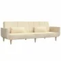 Two-seater sofa bed with two cream-colored fabric pillows by , Sofas - Ref: Foro24-375872, Price: 275,65 €, Discount: %