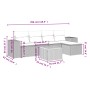 Set Gartensofas mit Kissen 6 Stück synthetisches Rattan beige von , Gartensets - Ref: Foro24-3225421, Preis: 370,21 €, Rabatt: %