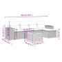 Set mit 6 Gartenmöbeln und Kissen synthetisches Rattangrau von , Gartensets - Ref: Foro24-3225423, Preis: 344,47 €, Rabatt: %