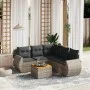 Set mit 6 Gartenmöbeln und Kissen synthetisches Rattangrau von , Gartensets - Ref: Foro24-3257334, Preis: 389,29 €, Rabatt: %