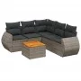 6-piece garden furniture set with gray synthetic rattan cushions by , Garden sets - Ref: Foro24-3257334, Price: 389,29 €, Dis...
