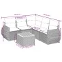 6-piece garden furniture set with gray synthetic rattan cushions by , Garden sets - Ref: Foro24-3257334, Price: 389,29 €, Dis...