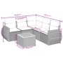 Set mit 6 Gartenmöbeln und Kissen synthetisches Rattangrau von , Gartensets - Ref: Foro24-3257334, Preis: 389,67 €, Rabatt: %