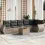Set de sofás de jardín 7 piezas con cojines ratán PE gris de , Conjuntos de jardín - Ref: Foro24-3257348, Precio: 443,73 €, D...